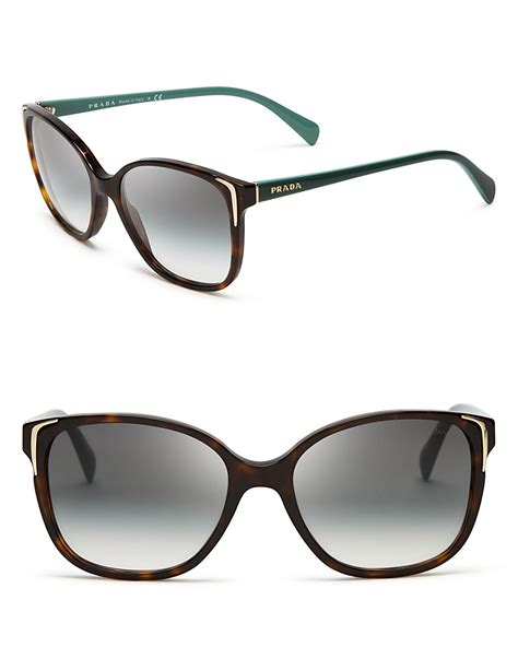 prada square lens sunglasses